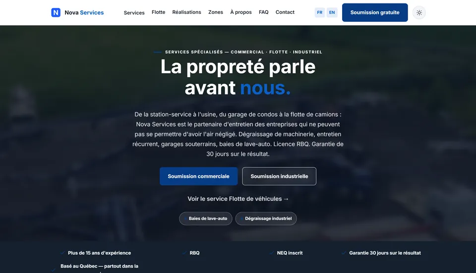 Aperçu du projet : PME de services aux entreprises